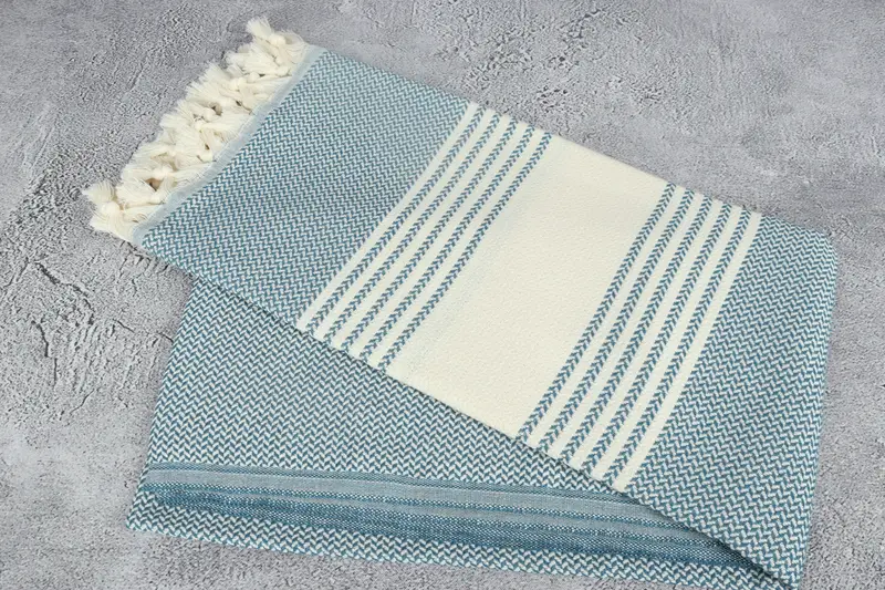 Absorbent Turkish towel, 70x40 Cotton Striped Towel, Turkish Towel Beach, Lightweight towel, Pool Towels, Bridal Gifts, Girl Trip Party Favor - 6