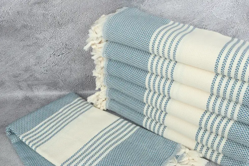 Absorbent Turkish towel, 70x40 Cotton Striped Towel, Turkish Towel Beach, Lightweight towel, Pool Towels, Bridal Gifts, Girl Trip Party Favor - 2