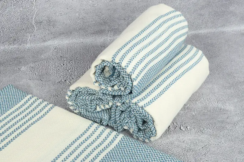 Absorbent Turkish towel, 70x40 Cotton Striped Towel, Turkish Towel Beach, Lightweight towel, Pool Towels, Bridal Gifts, Girl Trip Party Favor - 8