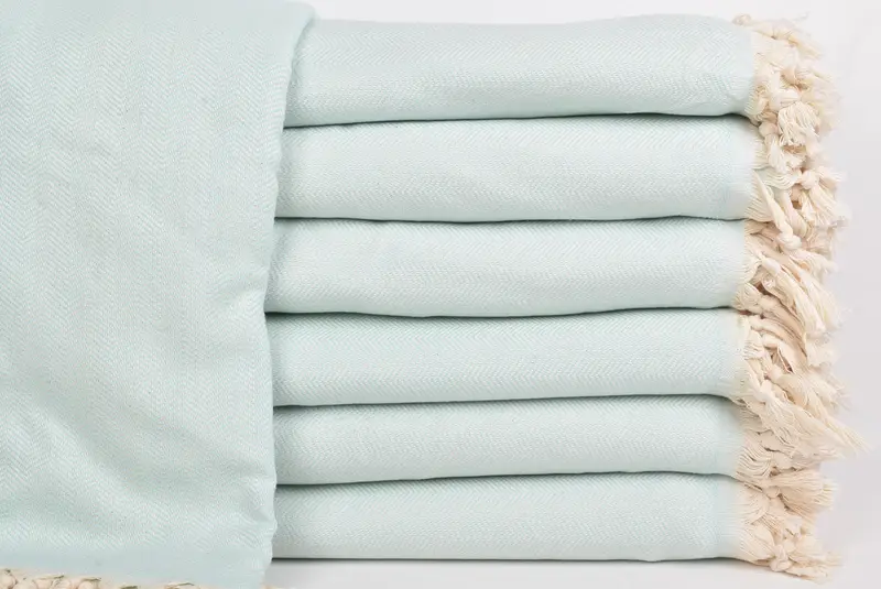 Personalized Blanket, Bachelorette Party Favors, Mother Of The Groom Gift, Beach Wedding Favor, 100x80 Cotton Herringbone Towel, Housewarming Gift - 1