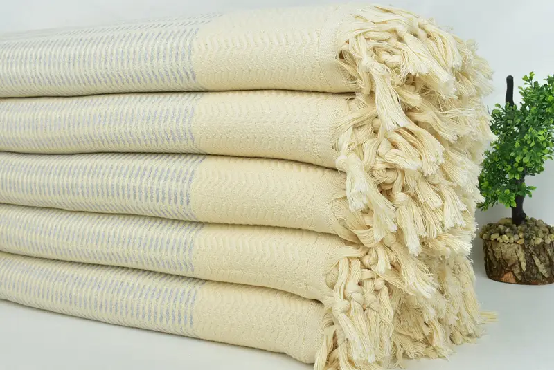 90x76 Cotton Diamond Towel, Turkish Cotton Blanket, Bedspread, Bachelorette Large Towel, Boho Throw Blankets, Throw Blanket Couch, Spa Gift - 3