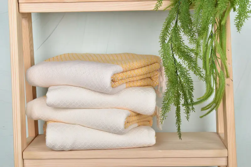 70x36 Linen Diamond Towel, Spa Gift, Handwoven Turkish Towel, Valentines Day Gift For Her, Fouta towel, Quick-Dry Beach Towel, Beach Towel Gift - 7