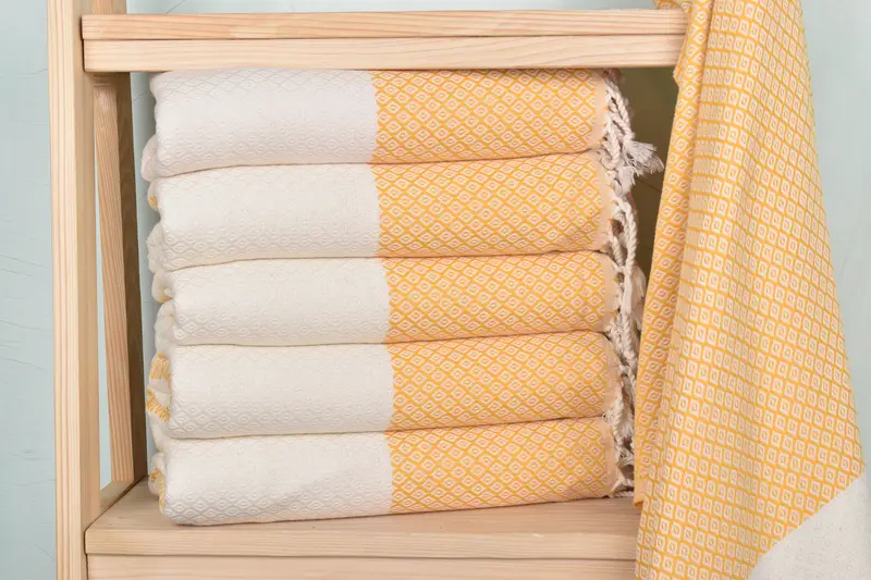 70x36 Linen Diamond Towel, Spa Gift, Handwoven Turkish Towel, Valentines Day Gift For Her, Fouta towel, Quick-Dry Beach Towel, Beach Towel Gift - 2