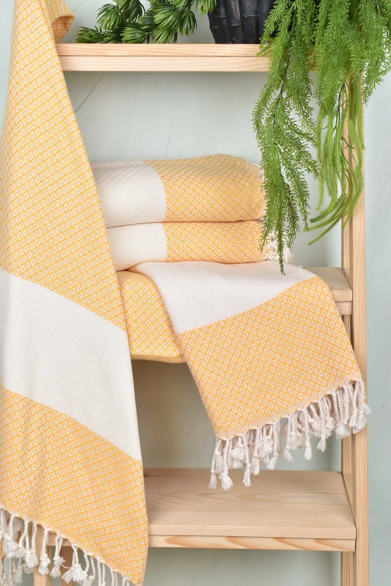 70x36 Linen Diamond Towel, Spa Gift, Handwoven Turkish Towel, Valentines Day Gift For Her, Fouta towel, Quick-Dry Beach Towel, Beach Towel Gift - 6