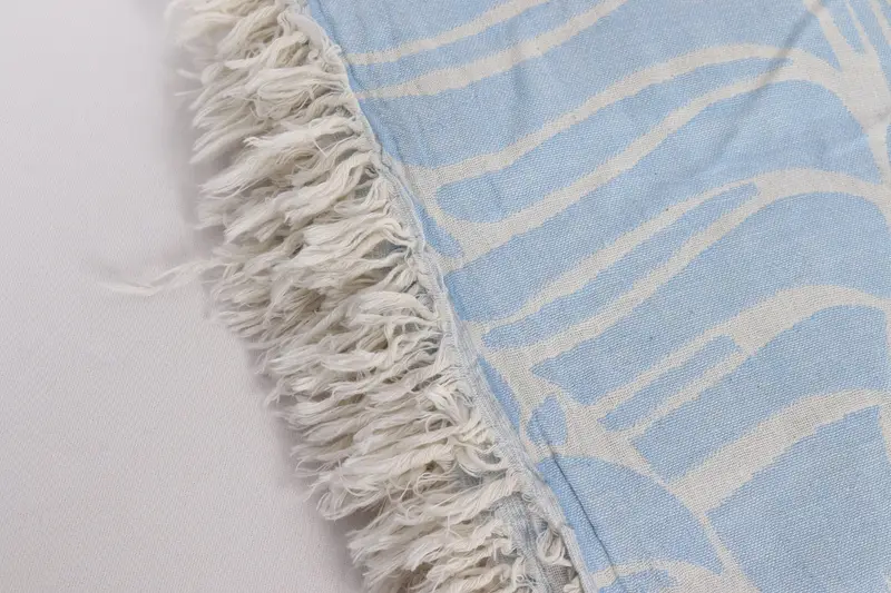 Woven Blanket, Turkish Towel Beach Blanket, 70x60 Cotton Fish Design Towel, Throw Blanket Couch, Christmas Gift Tags, Bridal Shower Gift - 7