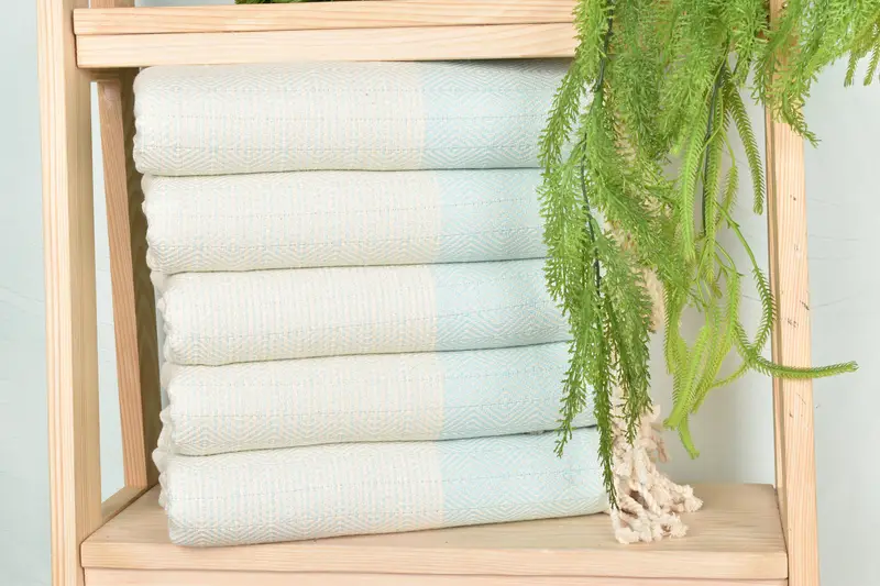 70x40 Cotton Diamond Towel, Travel towel, Sand-free towel, Organic Towel, Bachelorette Party Favors Beach, Scarf Towel, Lightweight Turkish towel - 1
