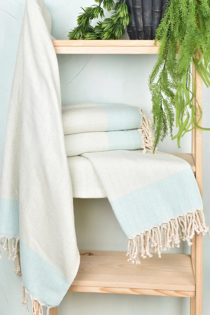 70x40 Cotton Diamond Towel, Travel towel, Sand-free towel, Organic Towel, Bachelorette Party Favors Beach, Scarf Towel, Lightweight Turkish towel - 6