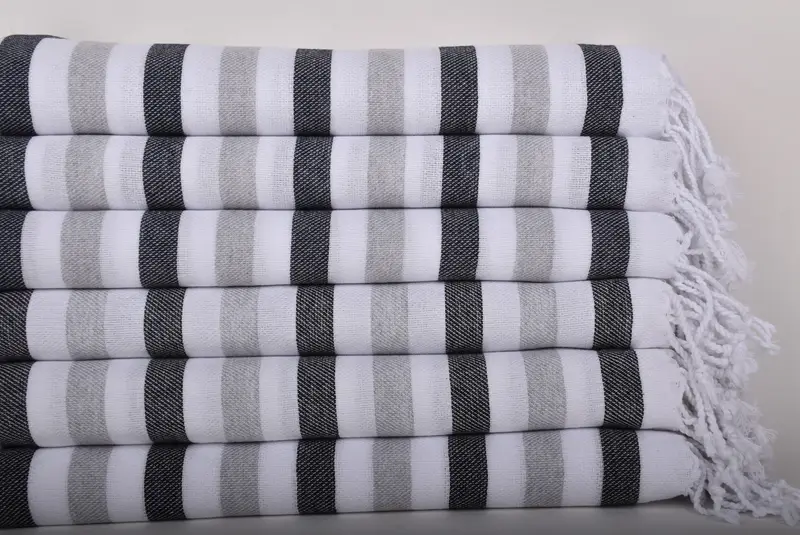 Welcome Wedding Gift, Bachelorette Party Gifts Bridesmaids, Bridal Shower Favors, Pool Towels, 68x40 Cotton Striped Towel, Lightweight Turkish towel - 2