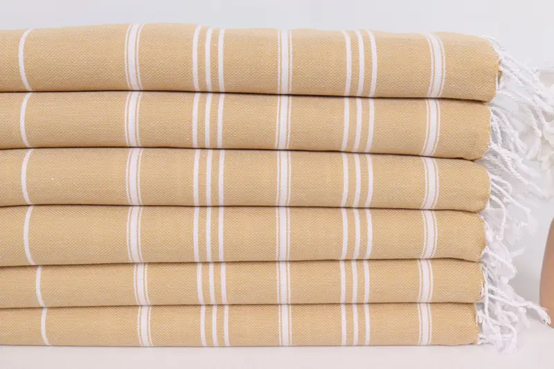 Turkish Hand Towel, Personalized Dish Towel, Bridesmaid Gifts, Bachelorette Gifts, Guest Towel, 40x24 Cotton Striped Towel, Gift For Wedding Day - 3