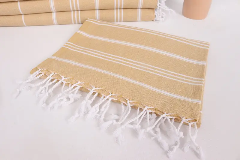 Turkish Hand Towel, Personalized Dish Towel, Bridesmaid Gifts, Bachelorette Gifts, Guest Towel, 40x24 Cotton Striped Towel, Gift For Wedding Day - 5
