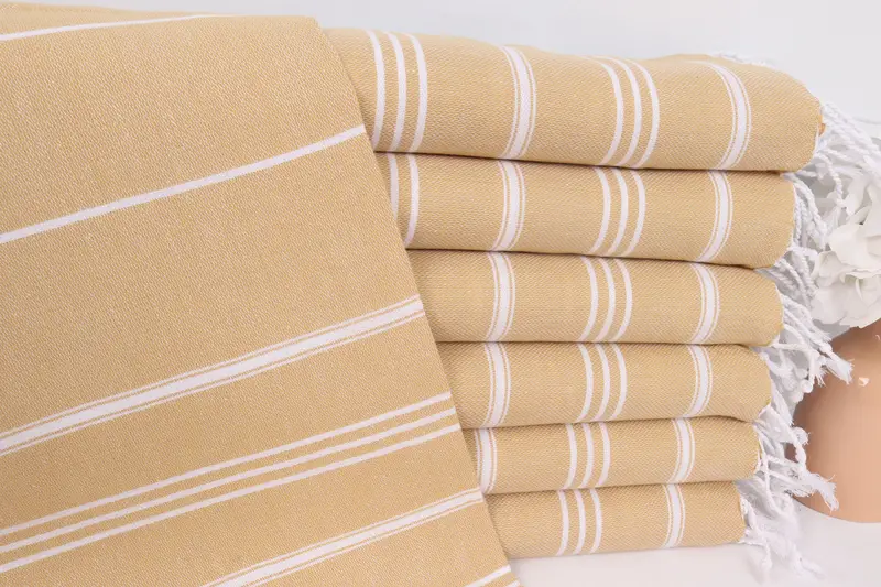 Turkish Hand Towel, Personalized Dish Towel, Bridesmaid Gifts, Bachelorette Gifts, Guest Towel, 40x24 Cotton Striped Towel, Gift For Wedding Day - 1