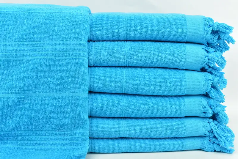 Peshtemal Towel, Merry Christmas Gifts, Fouta towel, 70x36 Cotton Striped Terry Towel, Best Wedding Gift, Bachelor Gifts, Bridemaids Beach Towel - 1