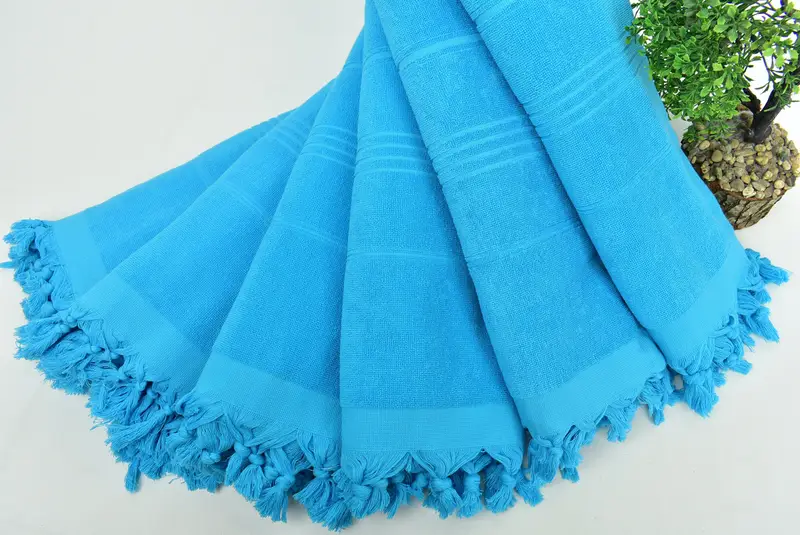 Peshtemal Towel, Merry Christmas Gifts, Fouta towel, 70x36 Cotton Striped Terry Towel, Best Wedding Gift, Bachelor Gifts, Bridemaids Beach Towel - 4