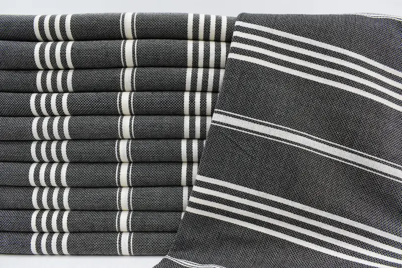 Sand-free towel, Handmade Gift, Bridemaids Beach Towel, Wedding Gifts Towel, Peshtemal Towel, Bachelorette Party Favors, 70x40 Cotton Striped Towel - 1