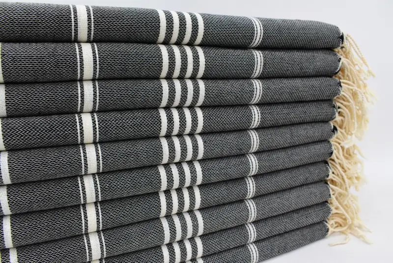 Sand-free towel, Handmade Gift, Bridemaids Beach Towel, Wedding Gifts Towel, Peshtemal Towel, Bachelorette Party Favors, 70x40 Cotton Striped Towel - 4