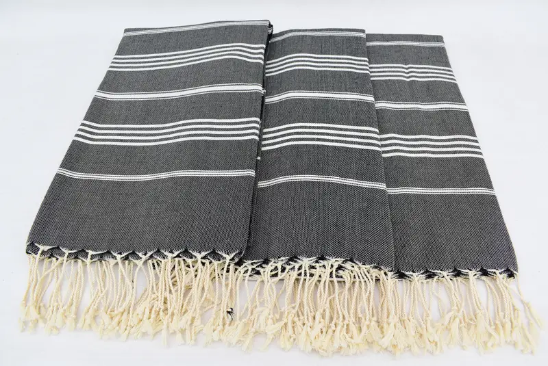 Sand-free towel, Handmade Gift, Bridemaids Beach Towel, Wedding Gifts Towel, Peshtemal Towel, Bachelorette Party Favors, 70x40 Cotton Striped Towel - 7