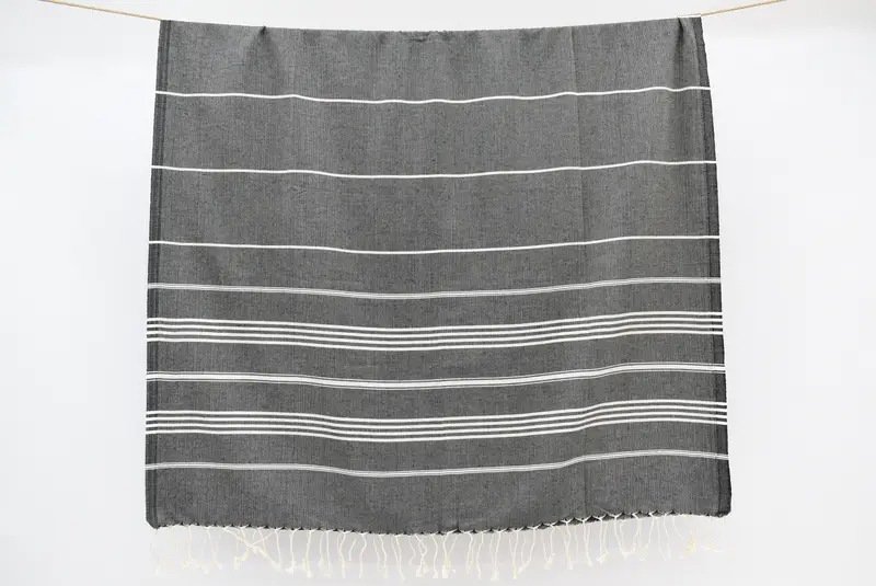 Sand-free towel, Handmade Gift, Bridemaids Beach Towel, Wedding Gifts Towel, Peshtemal Towel, Bachelorette Party Favors, 70x40 Cotton Striped Towel - 8