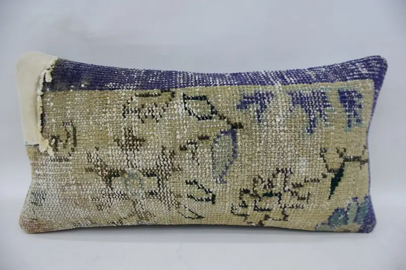 Geometric Embroidered Throw Pillow, 12x24 Inches Size Pillow - 5