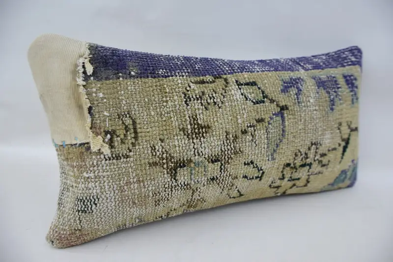 Geometric Embroidered Throw Pillow, 12x24 Inches Size Pillow - 2