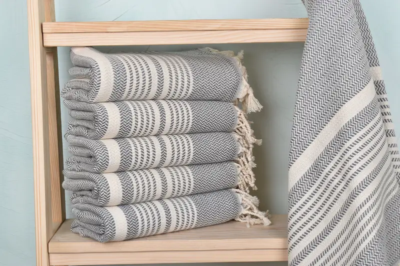 70x40 Cotton Striped Towel, Turkish hand towel, Gift Towel, Guest Towel, Bachelorette Party Gift, Wedding Hand Made Gift, Turkish towel, Spa Towel - 1