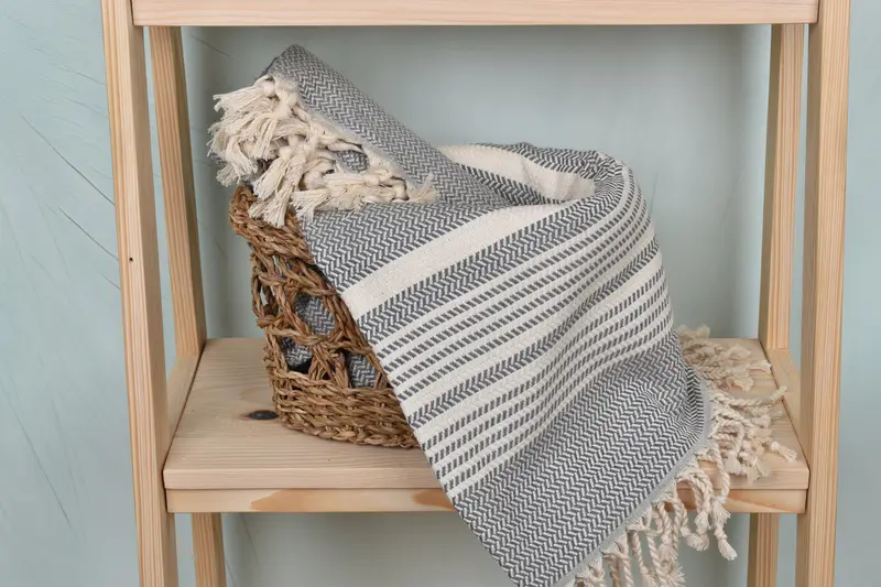 70x40 Cotton Striped Towel, Turkish hand towel, Gift Towel, Guest Towel, Bachelorette Party Gift, Wedding Hand Made Gift, Turkish towel, Spa Towel - 4