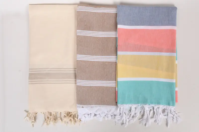 Bridesmaid Proposal Gift, Hammam towel, Summer Gift, Quick-dry towel, 70x40 Cotton Set of 8 Towel, Luxury Turkish beach towel for summer vacation - 7