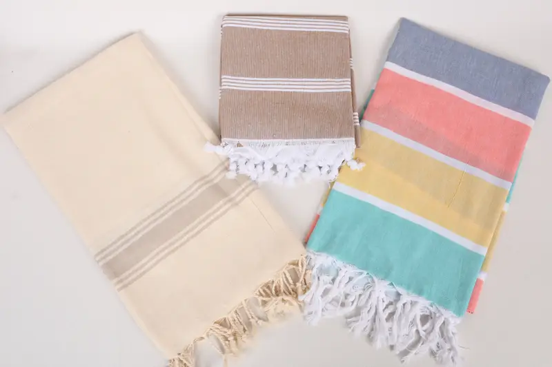 Bridesmaid Proposal Gift, Hammam towel, Summer Gift, Quick-dry towel, 70x40 Cotton Set of 8 Towel, Luxury Turkish beach towel for summer vacation - 6