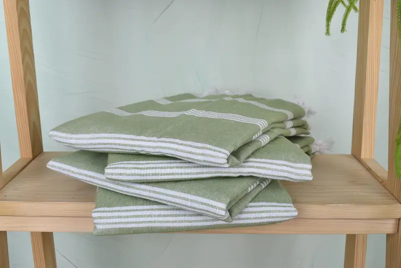 Gift For Mom, Yoga Towel, 70x30 Cotton Striped Towel, Cute Beach Towel, Embroidered Towel, Soft towel, Travel Towel, Personalized Turkish Towel - 7