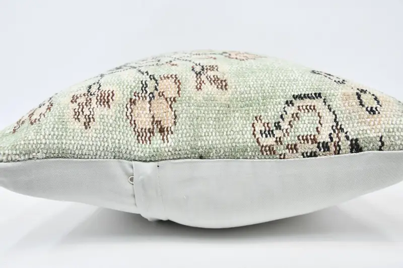 Bench Cushion, Outdoor Patio Pillow Case, Cushion, Boho Pillow, Home Decor Pillow, 20x28 Green Pillow Cover, Outdoor Pillow Case, Throw Kilim Pillow - 5