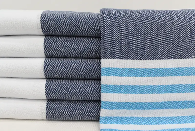 Embroidered Towel, Custom Bath Towel, Bachelorette Party Decorations, 70x40 Cotton Striped Towel, Family Gift Basket, Peshtemal Towel, Memorial Gift - 1