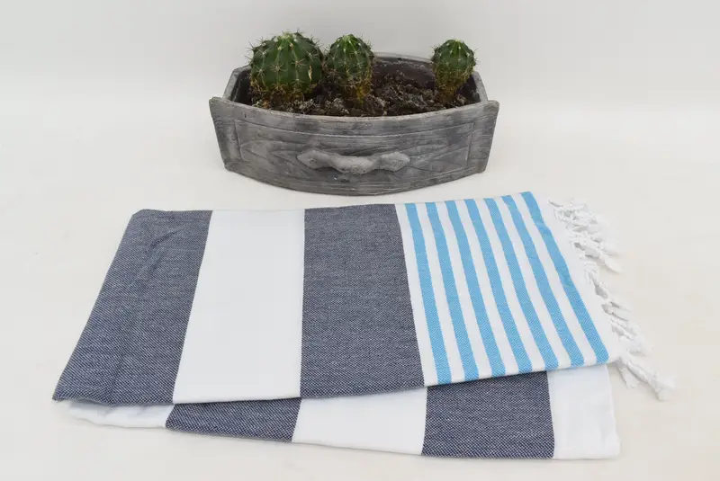Embroidered Towel, Custom Bath Towel, Bachelorette Party Decorations, 70x40 Cotton Striped Towel, Family Gift Basket, Peshtemal Towel, Memorial Gift - 8