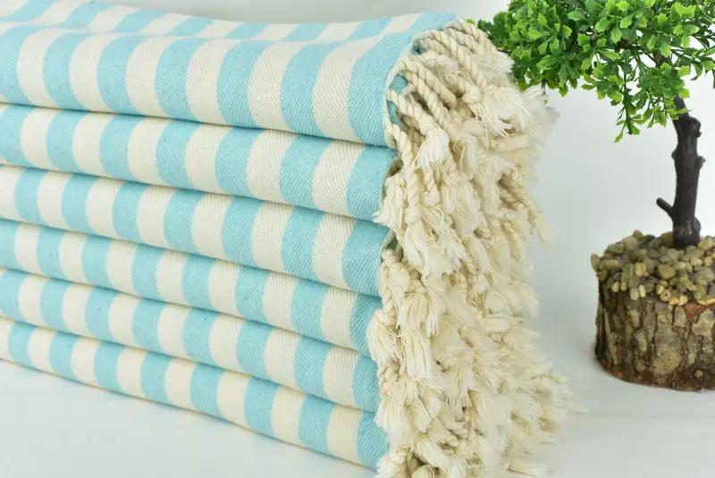 Personalisiertes Geschenk, Brautduschengeschenk, umweltfreundliches türkisches Handtuch, 80x36 Baumwollstreifentuch, absorbierendes Handtuch, Monogrammhandtücher, Geschenktuch - 3