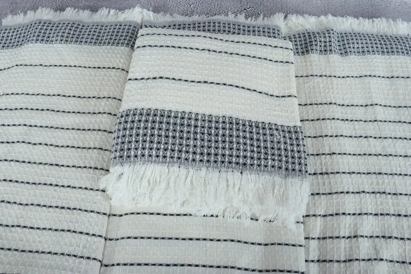 Home Decor Towel, Traditional Turkish peshtemal for hammam, Custom Wedding Gift, 70x40 Cotton Waffle Towel, Gifts For Him, Wedding Favors - 4