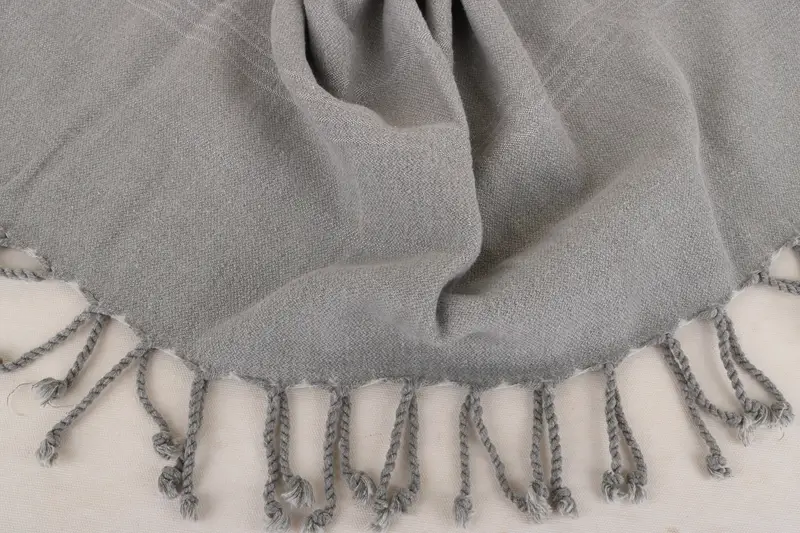 Embroidered Turkish Towel, Personalized Turkish Towel, Cotton towel, Absorbent Turkish towel, Employee Gifts, 64x28 Cotton Striped Stonewashed Towel - 7
