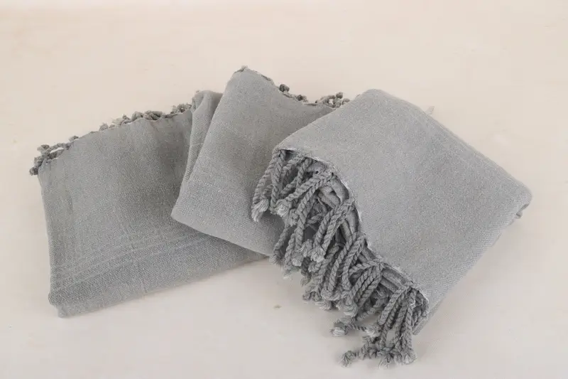 Embroidered Turkish Towel, Personalized Turkish Towel, Cotton towel, Absorbent Turkish towel, Employee Gifts, 64x28 Cotton Striped Stonewashed Towel - 3