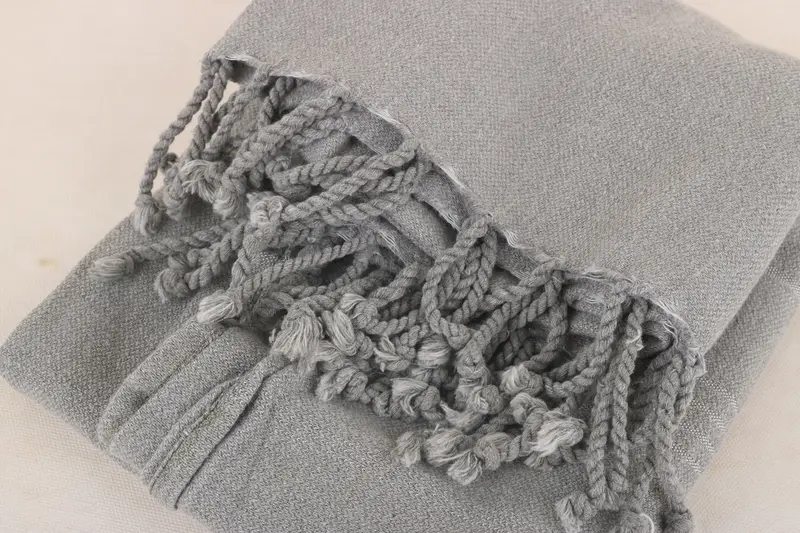 Embroidered Turkish Towel, Personalized Turkish Towel, Cotton towel, Absorbent Turkish towel, Employee Gifts, 64x28 Cotton Striped Stonewashed Towel - 5