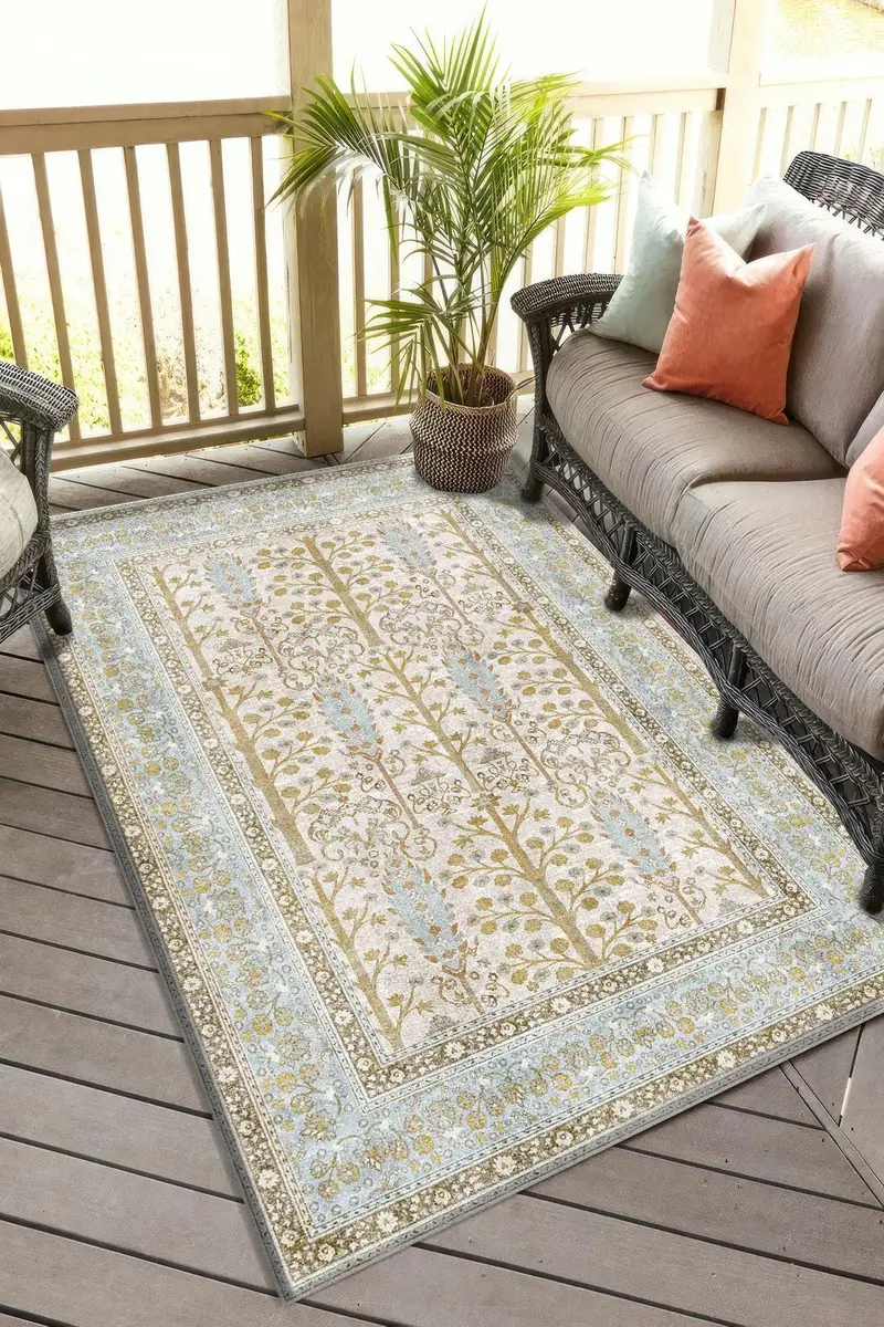 Eleganter bedruckter Teppich: Modernes Design, weicher Stoff, einzigartige Muster