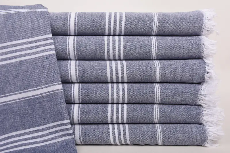 Bachelor Bachelorette Party Favors, Bridesmaid Towel, Organic towel, Towel With Name, Travel towel, Engagement Gift, 68x36 Cotton Striped Towel - 1