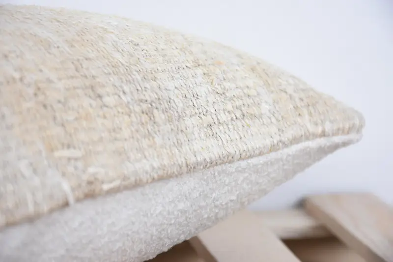 10x20 Beige Pillow Sham, Pillow Case, Handmade Kilim Cushion, Vintage Kilim Pillow, Luxury Cushion Case, Ethnical Kilim Rug Pillow - 7