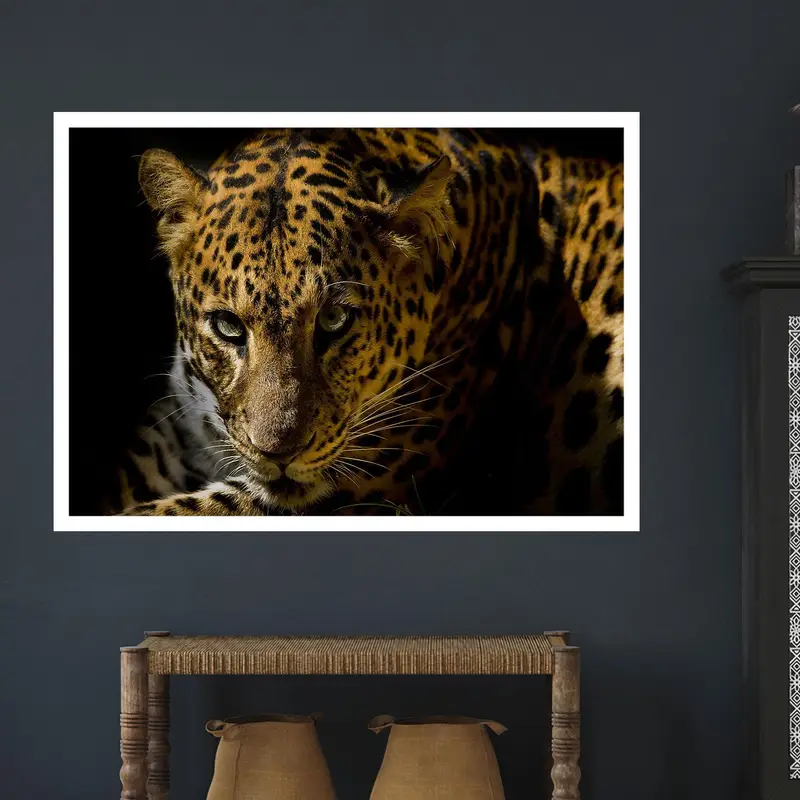 Elegant Printed Glass: Wild Animal Theme for Modern Lofts & Man Caves