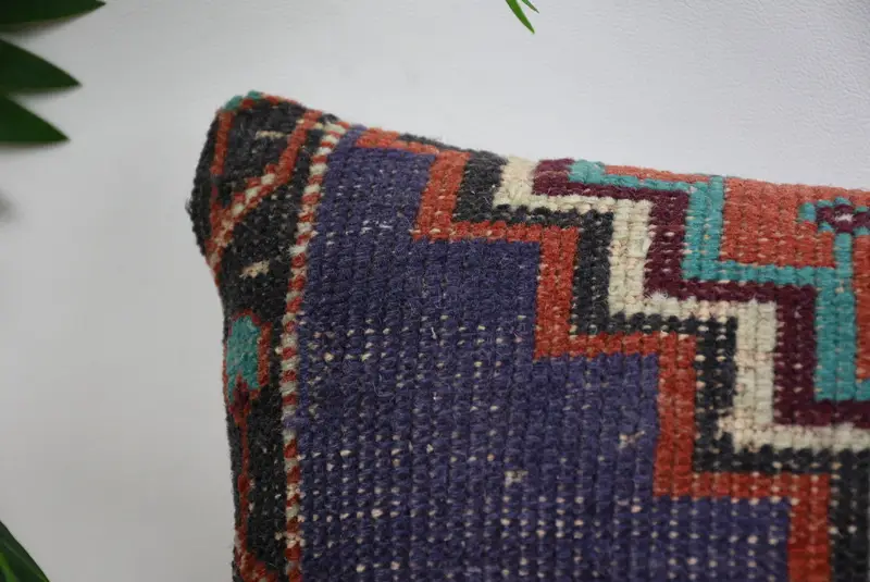 12x12 Red Cushion Case, Turkish Bench Cushion Cover, Boho Pillow Sham Cover, Pillow Cover, Antique Pillows, Ethnical Kilim Rug Pillow, Chair Cushion - 2