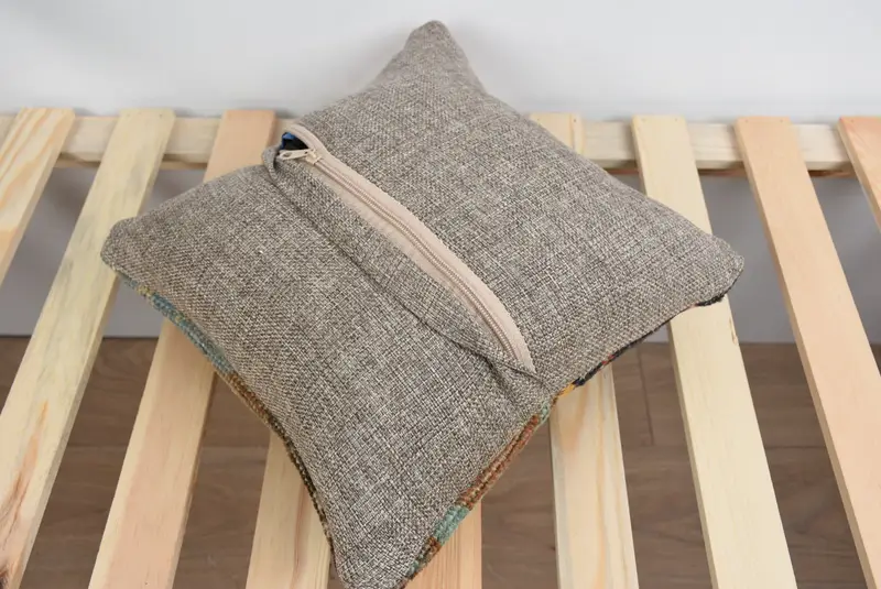 12x12 Red Cushion Case, Turkish Bench Cushion Cover, Boho Pillow Sham Cover, Pillow Cover, Antique Pillows, Ethnical Kilim Rug Pillow, Chair Cushion - 8