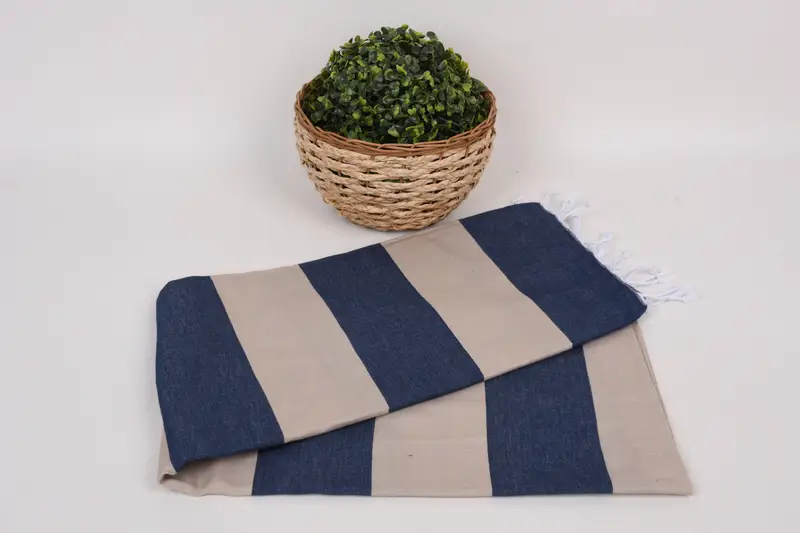 Hammam towel, Luxury Beach Towel, 70x40 Cotton Striped Towel, Gift For Him, Organic Towel, Employee Gifts, Best Friend Gift, Decorative Towel - 4