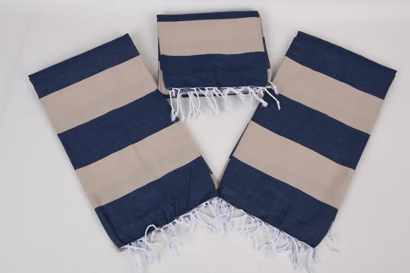 Hammam towel, Luxury Beach Towel, 70x40 Cotton Striped Towel, Gift For Him, Organic Towel, Employee Gifts, Best Friend Gift, Decorative Towel - 6