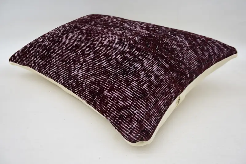Home Decor Pillow, Antique Pillows, Ethnical Kilim Rug Pillow, Decorative Bolster Cushion Cover, Cushion Cover, 16x24 Red Pillow Case, Bench Pillow - 6