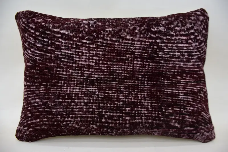 Home Decor Pillow, Antique Pillows, Ethnical Kilim Rug Pillow, Decorative Bolster Cushion Cover, Cushion Cover, 16x24 Red Pillow Case, Bench Pillow - 4