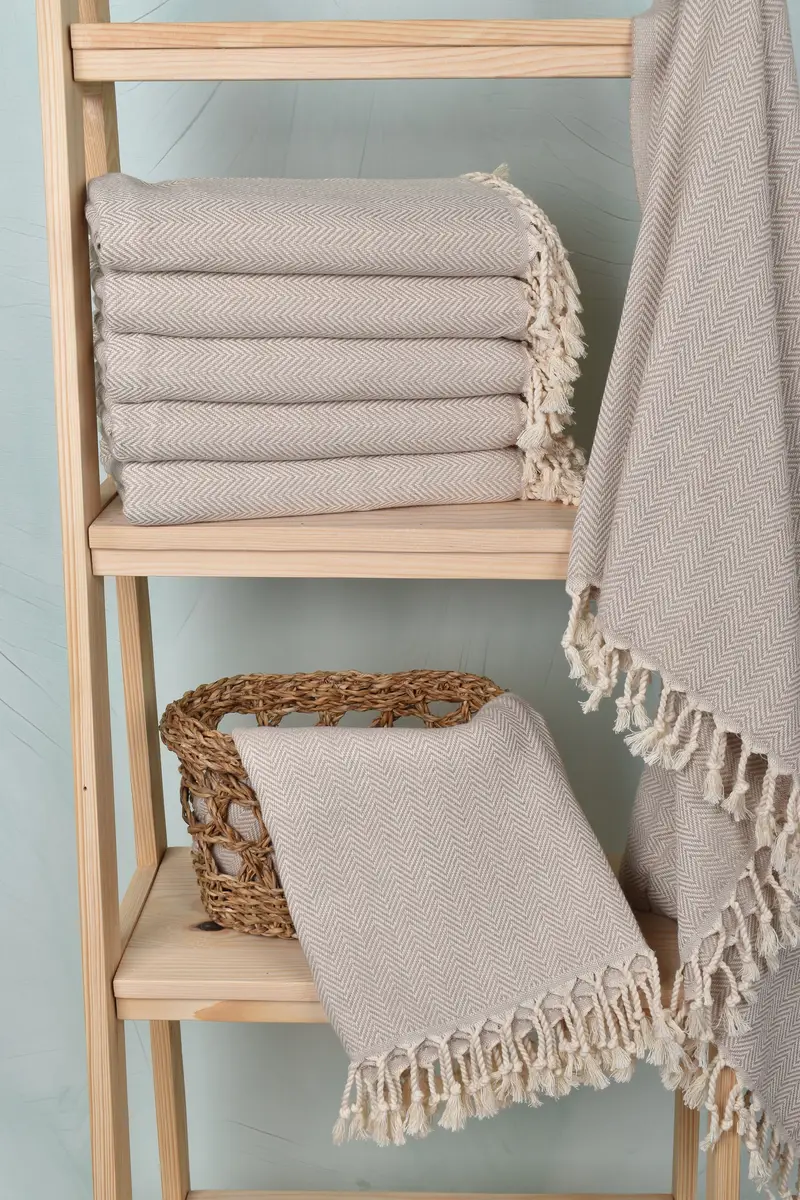 Bathroom Towel, Absorbent Turkish towel, Wedding Towel, Personalized Gifts, Turkish Towel Beach Towel, 70x40 Cotton Herringbone Towel, Organic towel - 3