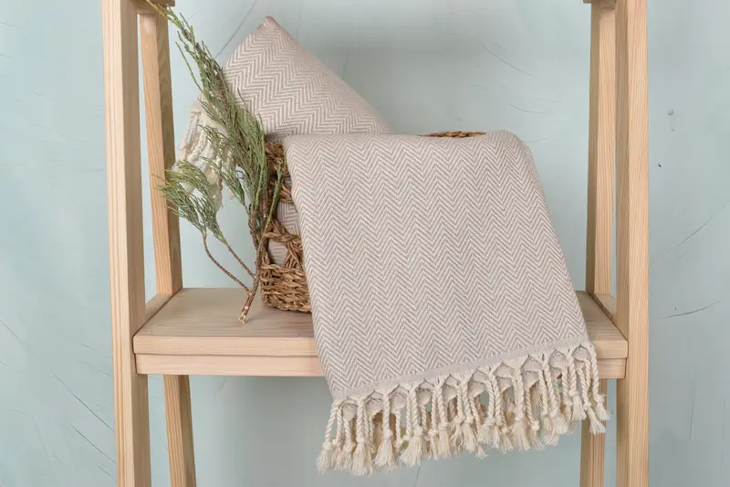 Bathroom Towel, Absorbent Turkish towel, Wedding Towel, Personalized Gifts, Turkish Towel Beach Towel, 70x40 Cotton Herringbone Towel, Organic towel - 4