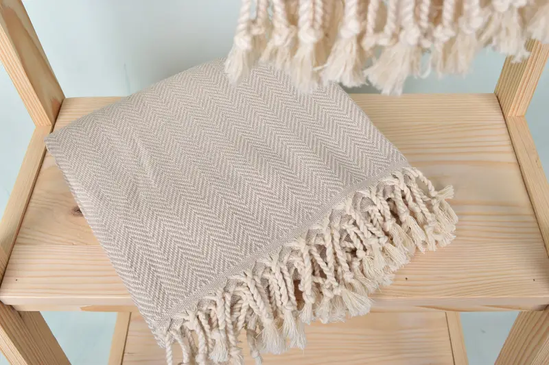 Bathroom Towel, Absorbent Turkish towel, Wedding Towel, Personalized Gifts, Turkish Towel Beach Towel, 70x40 Cotton Herringbone Towel, Organic towel - 5
