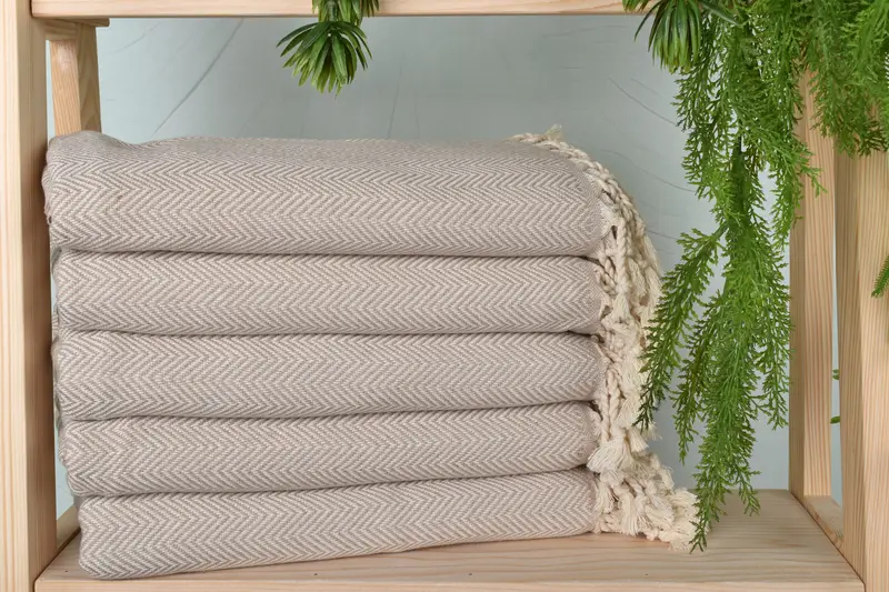 Bathroom Towel, Absorbent Turkish towel, Wedding Towel, Personalized Gifts, Turkish Towel Beach Towel, 70x40 Cotton Herringbone Towel, Organic towel - 2